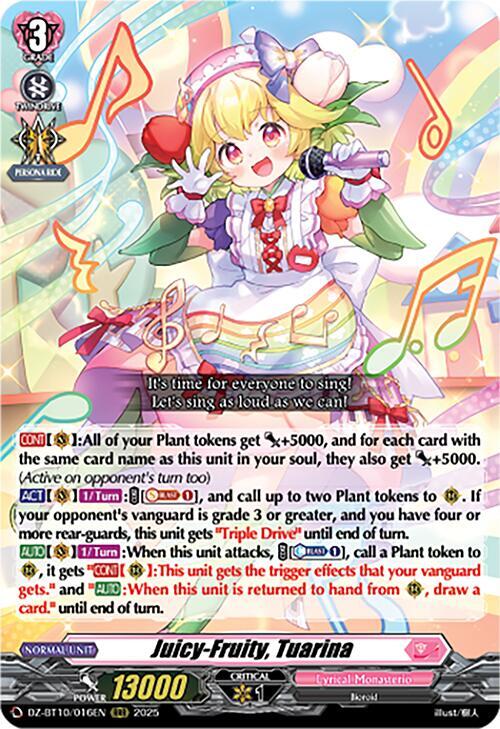 Juicy-Fruity, Tuarina - DZ-BT10: Dragonsoul Resonance - Cardfight
