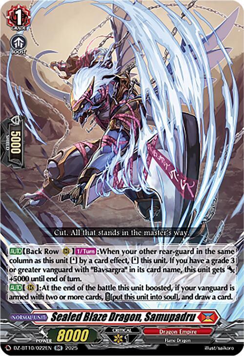 Sealed Blaze Dragon, Samupadru - DZ-BT10: Dragonsoul Resonance