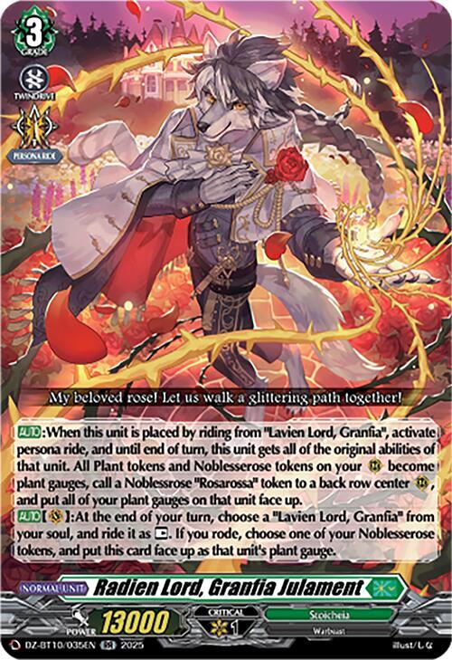 Radien Lord, Granfia Julament