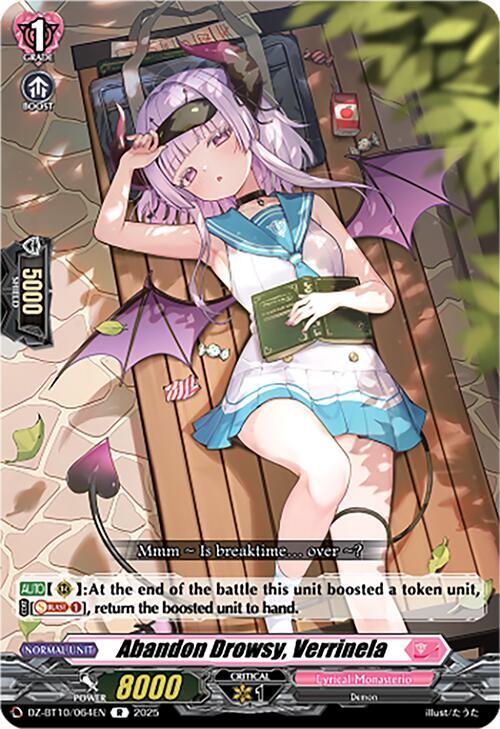 Abandon Drowsy, Verrinela