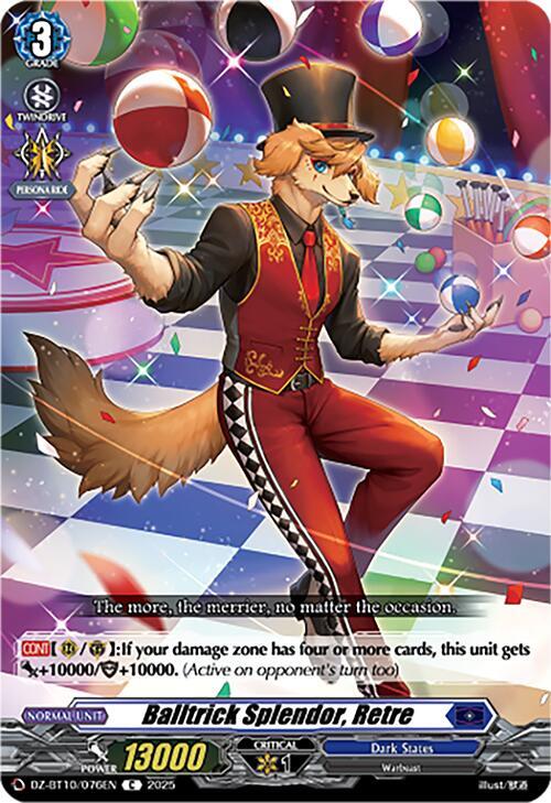 Balltrick Splendor, Retre