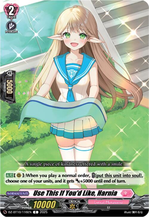 Use This If You'd Like, Harnia