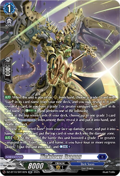 Tickdown Dragon (SR) - DZ-BT10: Dragonsoul Resonance - Cardfight