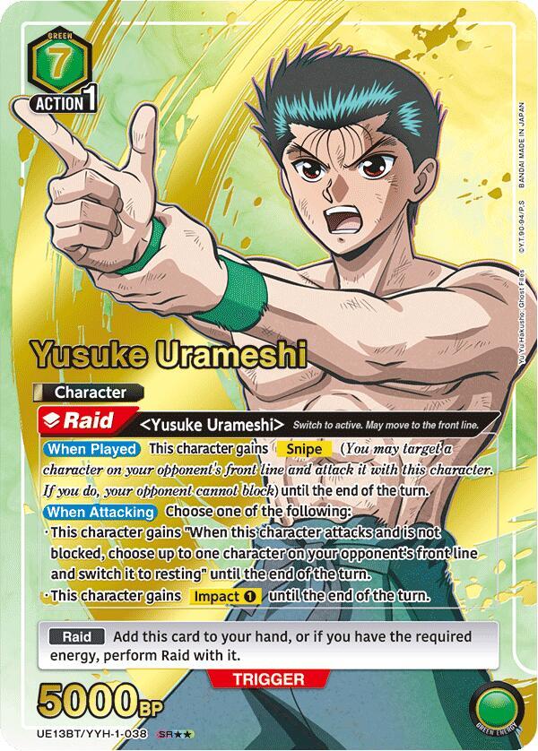 Yusuke Urameshi (038) (SR**) - UE13BT: Yu Yu Hakusho: Ghost Files