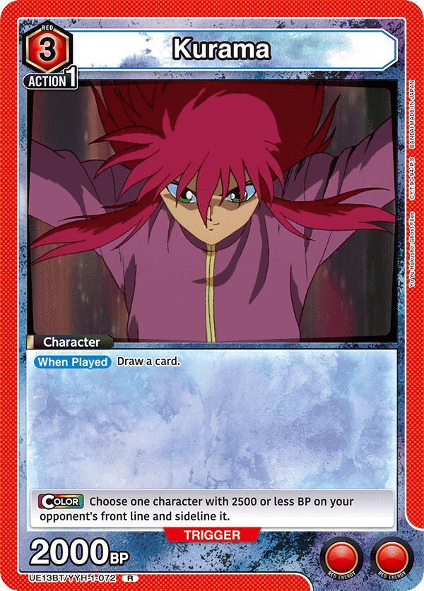 Kurama (072) - UE13BT: Yu Yu Hakusho: Ghost Files - Union Arena