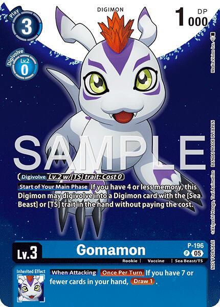 Gomamon Digimon Story Time Stranger Promo Pack digimon card