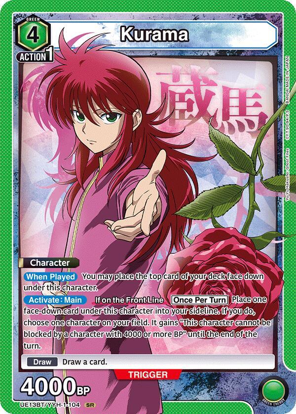 Kurama (104) - UE13BT: Yu Yu Hakusho: Ghost Files - Union Arena