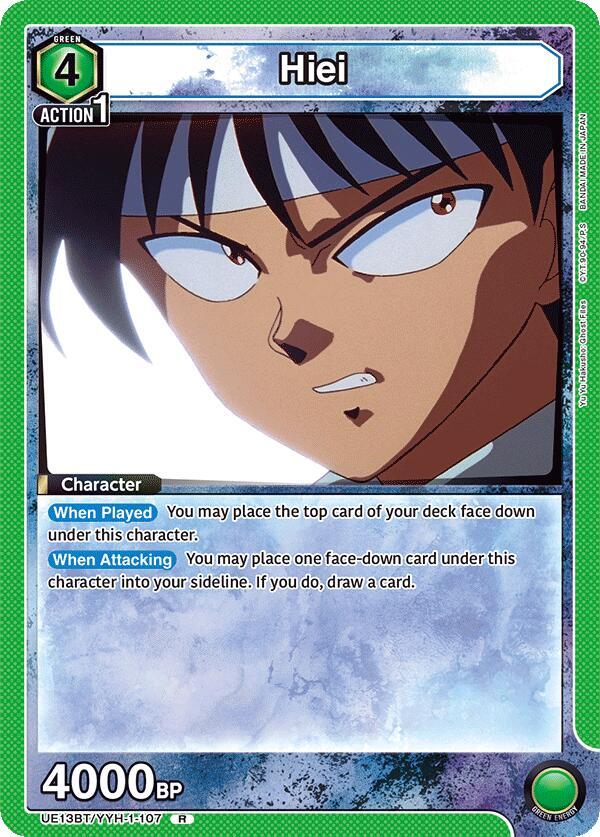 Hiei (107) - UE13BT: Yu Yu Hakusho: Ghost Files - Union Arena