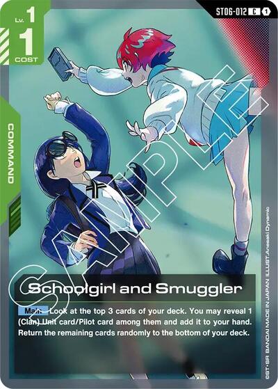 Schoolgirl and Smuggler card