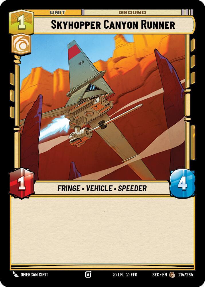 Skyhopper Canyon Runner - Secrets of Power - Star Wars: Unlimited