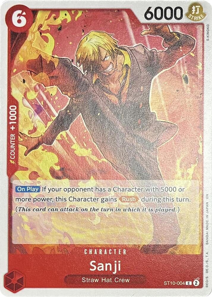 Sanji ST10 004 onepiece card