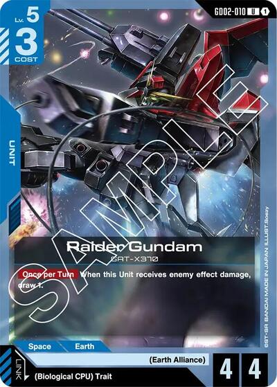 Raider Gundam card