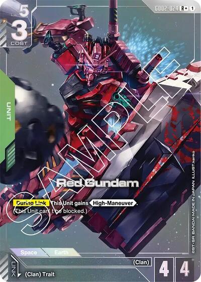 Red Gundam (R+) card