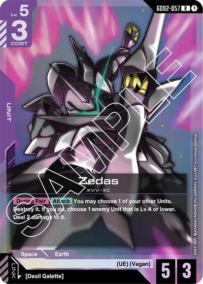 Zedas card