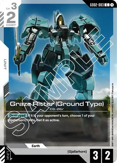 Graze Ritter (Ground Type) Dual Impact Common Gundam card — value and price