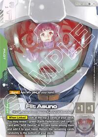 Flit Asuno (R+) - Dual Impact - Gundam card