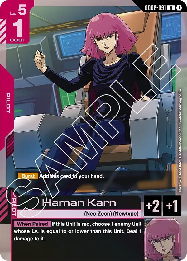 GUNDAM CARD GAME ハマーン・カーン Haman Karn - Dual Impact - Gundam Card Game - TCGplayer.com
