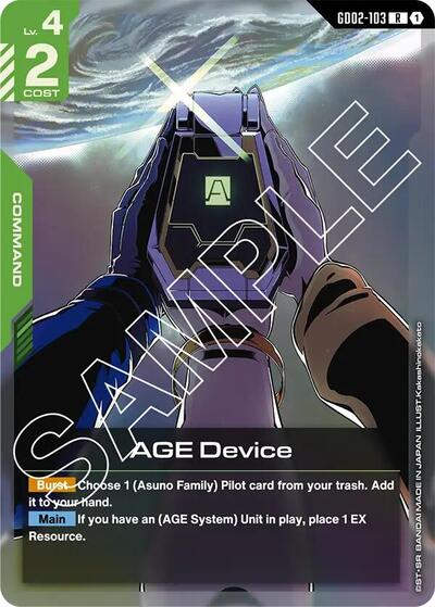 AGE Device card