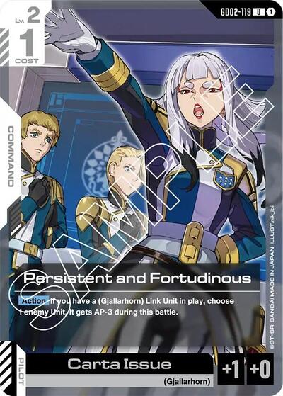 Persistent and Fortudinous card