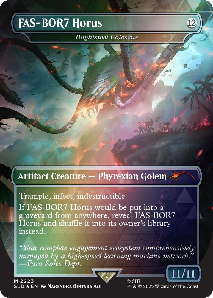 FAS-BOR7 Horus - Blightsteel Colossus (Rainbow Foil) - Secret Lair