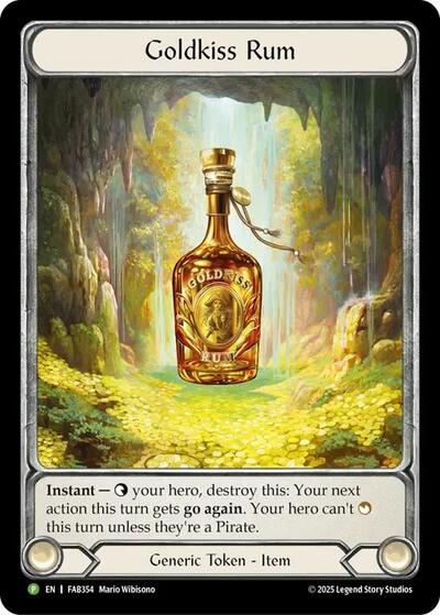 Goldkiss Rum - FAB354 Flesh and Blood: Promo Cards Promo Flesh and Blood card — value and price