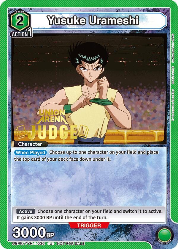 Yusuke Urameshi (036) (Judge Pack) - Union Arena Promotion Cards