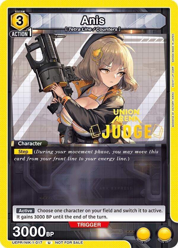 Anis (Judge Pack) - Union Arena Promotion Cards - Union Arena