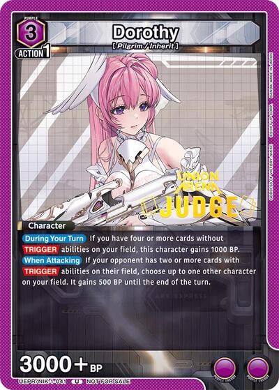 Dorothy (Judge Pack) card