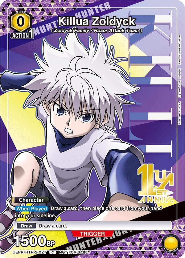 Killua Zoldyck (027) - Union Arena Promotion Cards - Union Arena