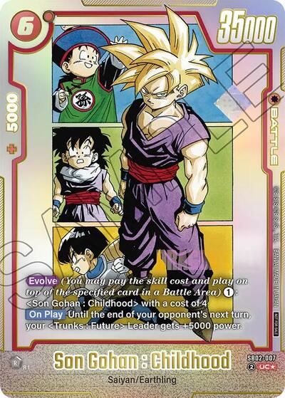 Son Gohan : Childhood - SB02-007 card