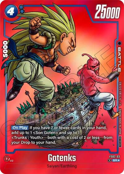 Gotenks - FS02-03 (Limited Pack MANGA Version 02) card
