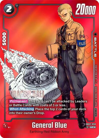General Blue - SB02-059 (Limited Pack MANGA Version 02) card