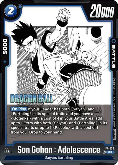 Son Gohan : Adolescence - FP-058 card