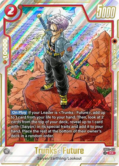 Trunks : Future - SB02-010 (Alternate Art) card