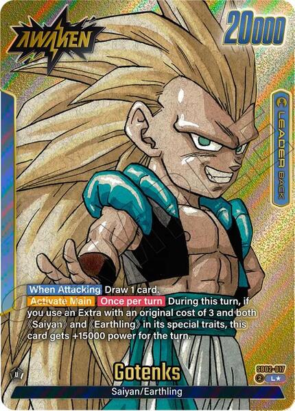 Gotenks - SB02-017 (Gold) - Manga Booster 02 - Dragon Ball Super