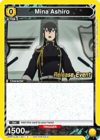 Mina Ashiro (001) - UE12BT: Kaiju No. 8 Release Event Cards - Union Arena card
