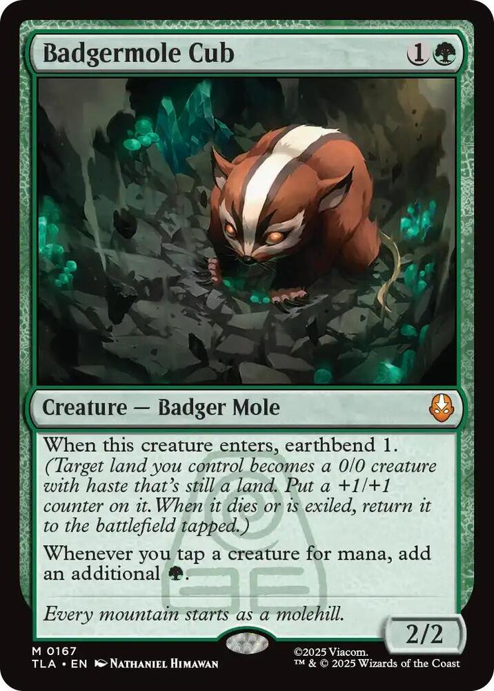 Badgermole Cub マジック：ザ・ギャザリング Badgermole Cub - Avatar: The Last Airbender - Magic: The Gathering