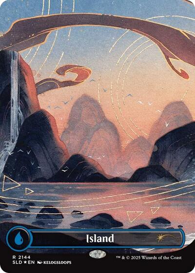 Island (Secret Lair) from SLD #2144, Magic: The Gathering card