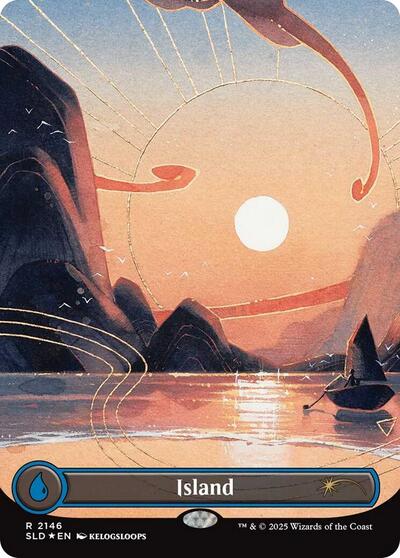 Island (Secret Lair) from SLD #2146, Magic: The Gathering card