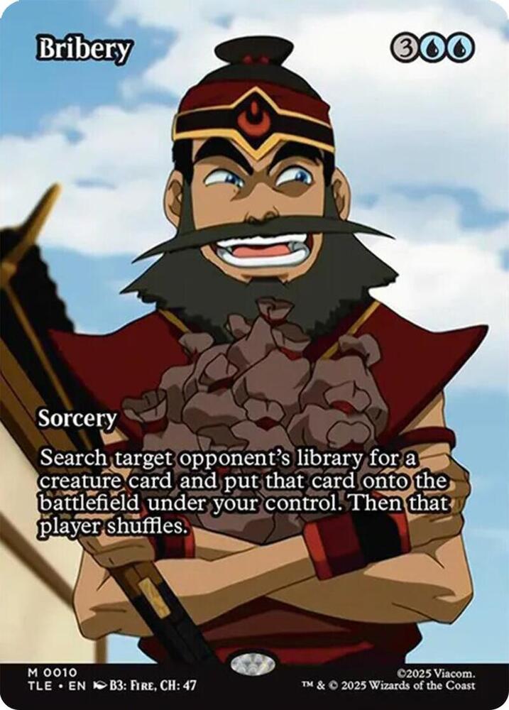 Bribery (Borderless) - Avatar: The Last Airbender: Eternal-Legal - Magic: The Gathering - TCGplayer.com Bribery (Borderless) - Avatar: The Last Airbender: Eternal-Legal - Magic: The Gathering - TCGplayer.com