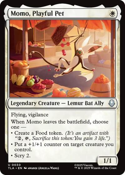Momo, Playful Pet from TLA #30, Magic: The Gathering card