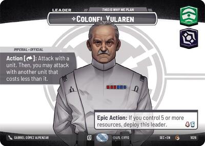 Colonel Yularen - This is Why We Plan (Showcase) card