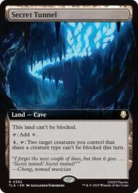 Secret Tunnel (Extended Art) - Avatar: The Last Airbender - Magic: The Gathering card