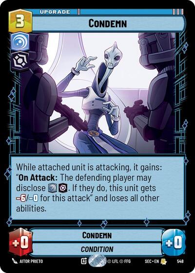 Condemn (Foil) card
