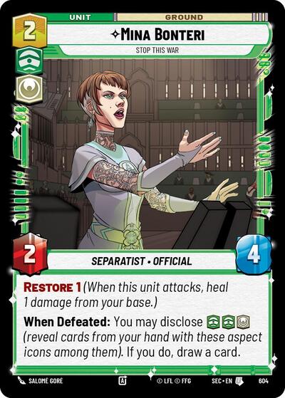 Mina Bonteri Stop This War Foil