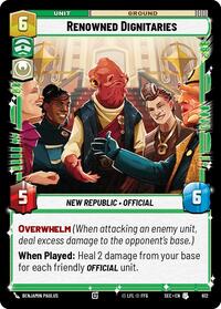 Renowned Dignitaries (Foil)