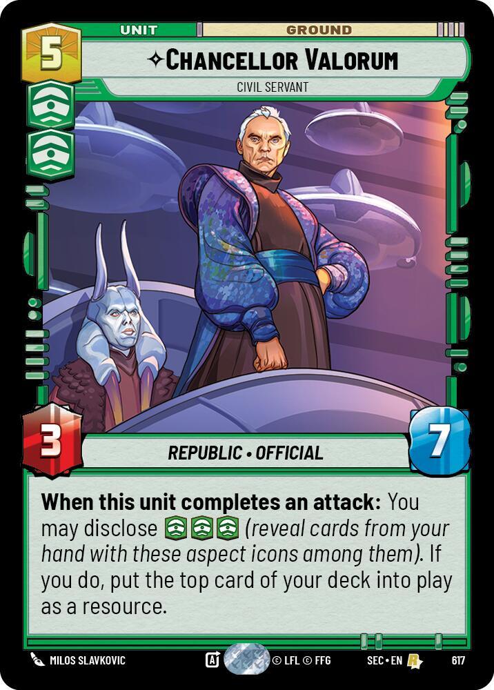 Chancellor Valorum - Civil Servant (Foil)