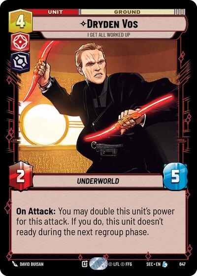Dryden Vos - I Get All Worked Up (Foil) card