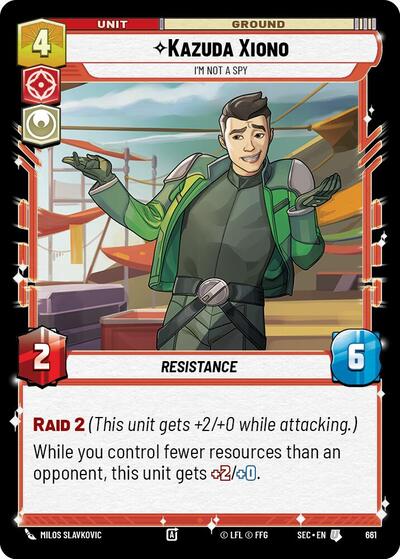 Kazuda Xiono - I'm Not A Spy (Foil)