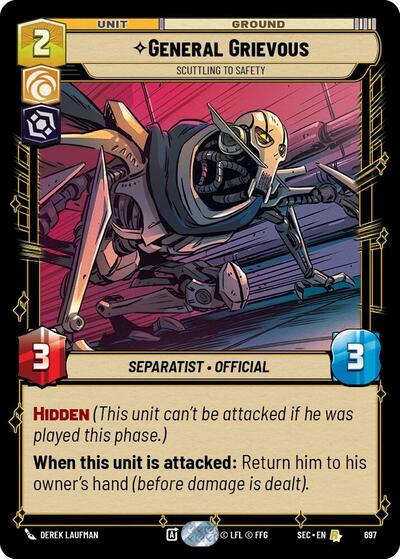 General Grievous Scuttling to Safety Foil